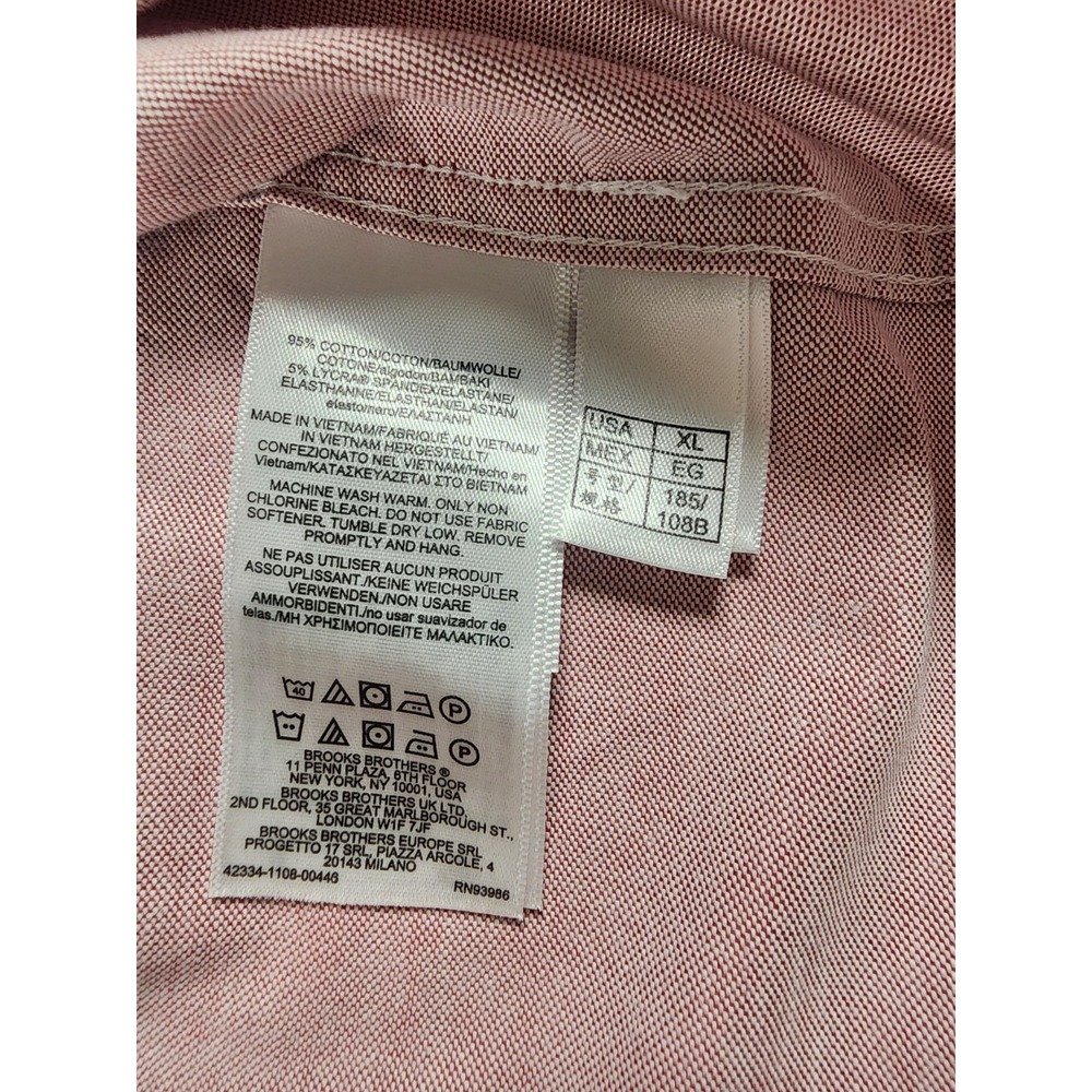 Brooks Brothers Regular Fit Long Sleeve Mens Size XL Oxford Dress Shirt - Picture 11 of 13